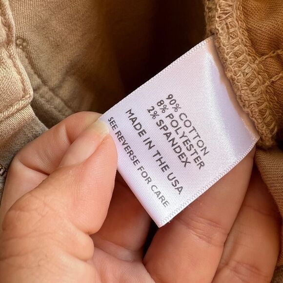 Ann Mashburn Beige Wide-Leg Cropped 5-Pocket Jean Size 24 - Picture 6 of 7